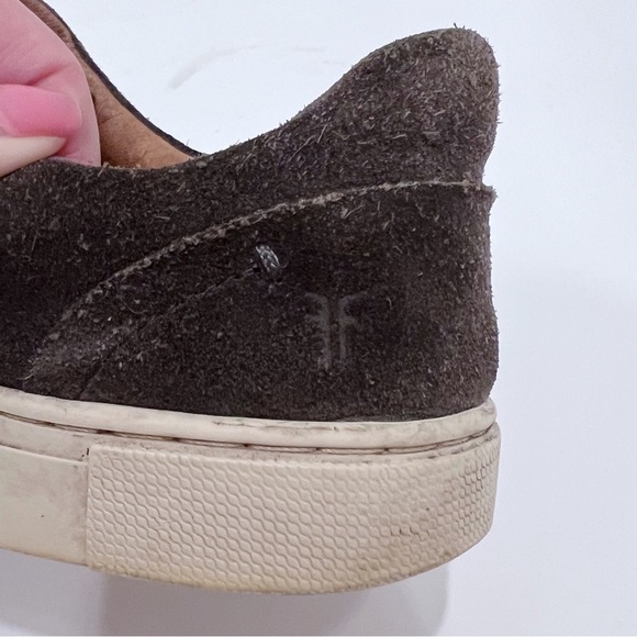 Frye Ivy Low Lace Sneakers Leather Suede Size 8.5 - Picture 10 of 13